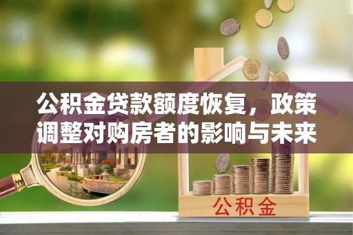 帮办公积金贷款额度恢复，政策调整对购房者的影响与未来展望