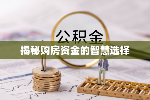 帮办揭秘购房资金的智慧选择