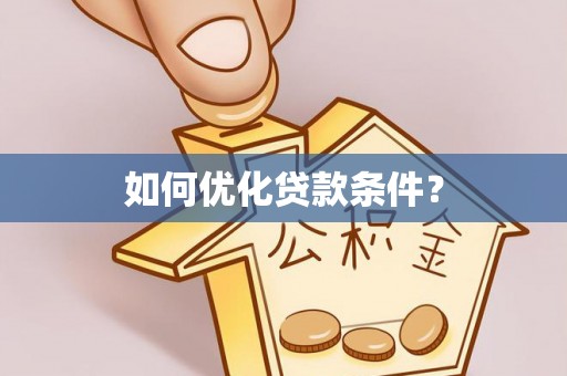 帮办如何优化贷款条件？