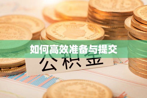 帮办如何高效准备与提交