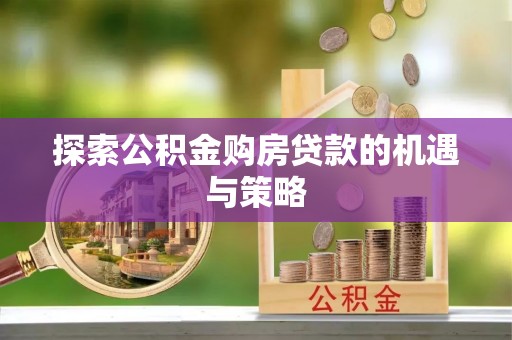 帮办探索公积金购房贷款的机遇与策略